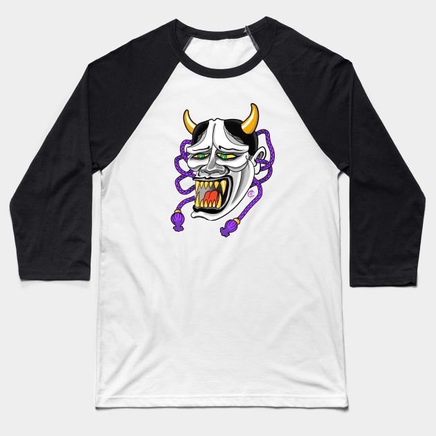 Sucky Hannya Baseball T-Shirt by Hori Chou Tattoo